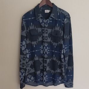 Faherty TVHC Legend Sweater Shirt Thunder Voice Hat XL Aztec Southwestern Navajo